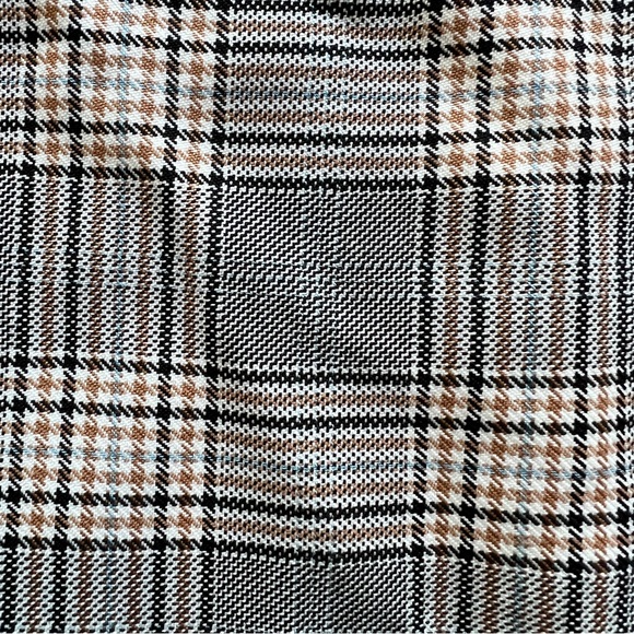 ASOS Gray Plaid Pleated Mini Skirt - Picture 4 of 10